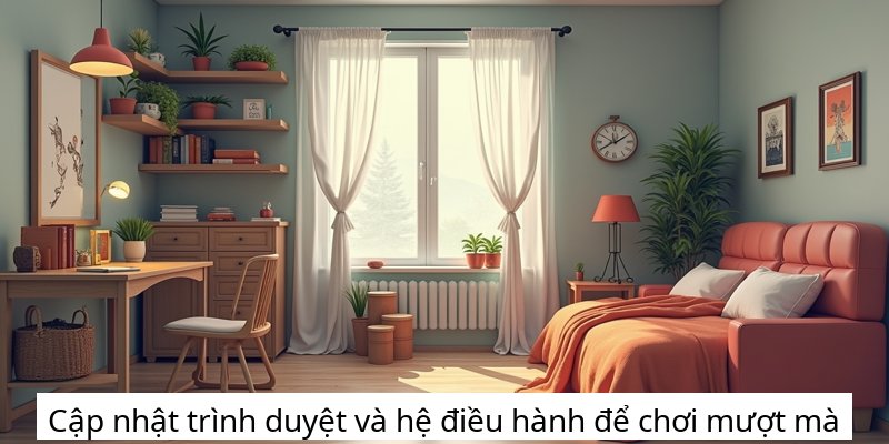 Cập nhật trình duyệt và hệ điều hành để chơi mượt mà