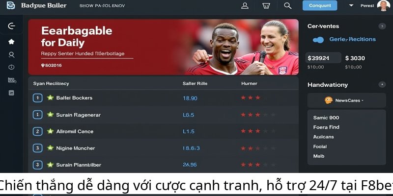 Chiến thắng dễ dàng với cược cạnh tranh, hỗ trợ 24/7 tại F8bet