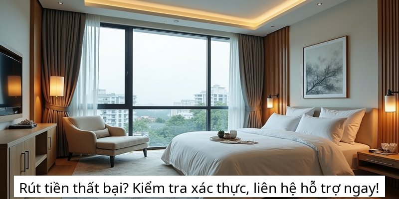 Rút tiền thất bại? Kiểm tra xác thực, liên hệ hỗ trợ ngay!
